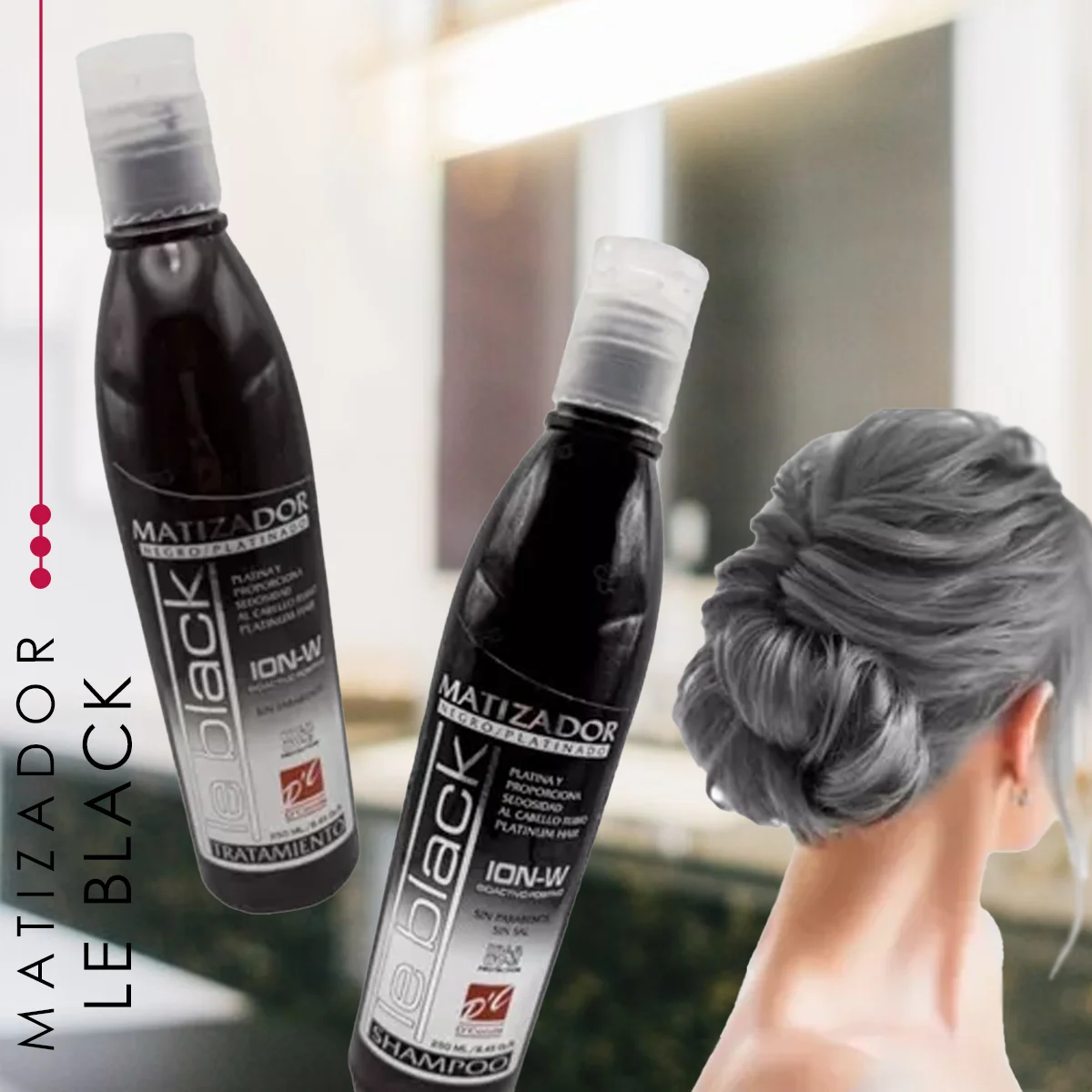 Black D Count Platinum Gray Matizing Shampoo 250ml