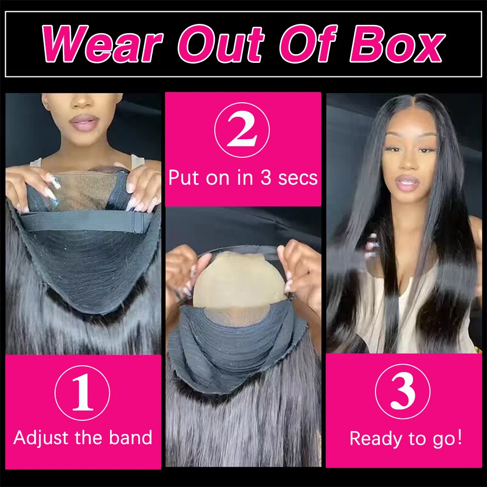 Glueless Wig Human Hair Ready to Wear Lace Peruvian Body Wave Lace Front Wig Lace Closure Wig Wear And Go Wigs