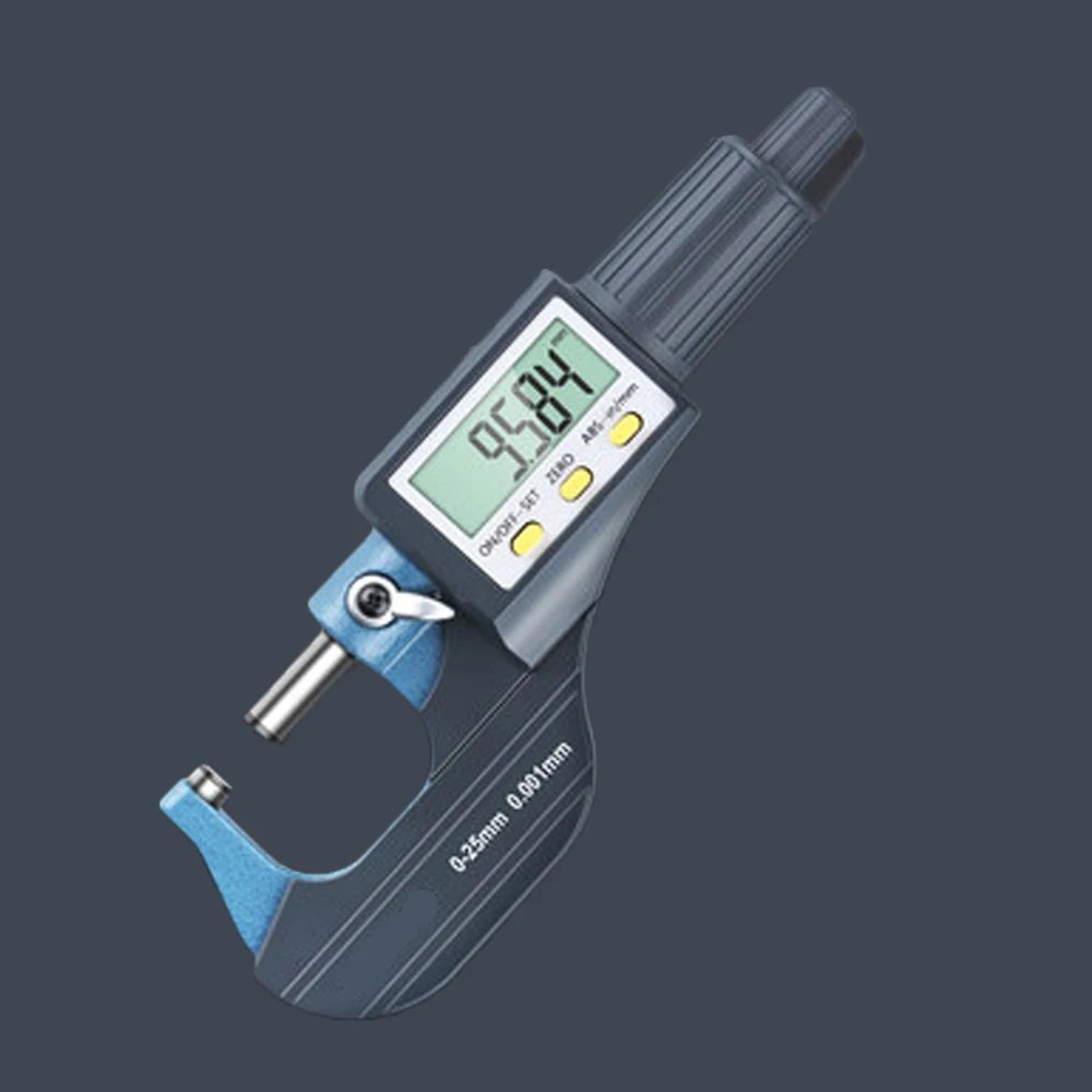 Digitales Außenmikrometer 0-25mm - Präzisionsmesswerkzeug Mit Doppelrundkopf