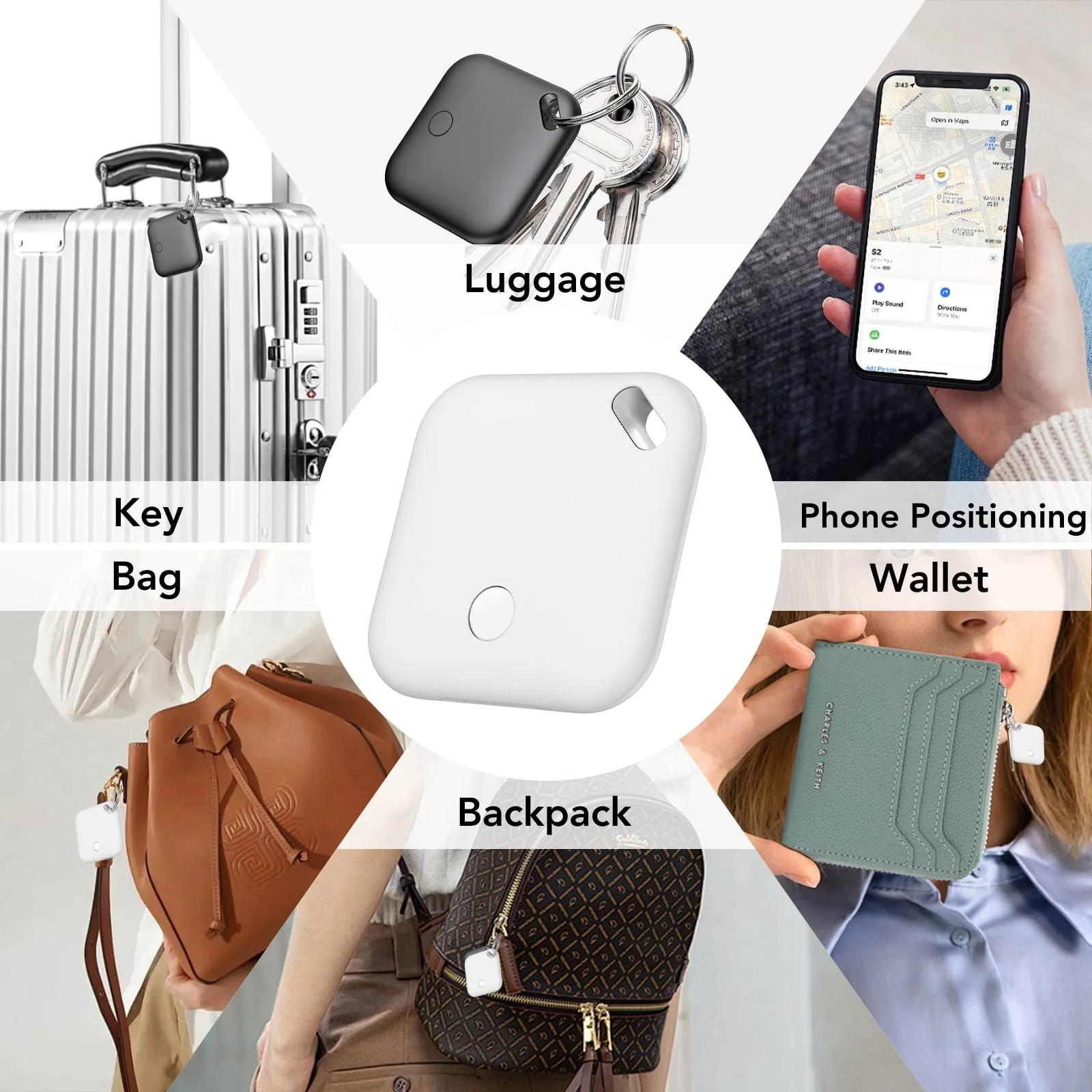 Mini GPS Tracker For Apple iOS System Find My APP Air Tag Child Finder Pet Bicycle Bag Loss Tracker Smart Bluetooth Airtag