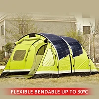Panneau solaire flexible 200 W 100 W, 2 x 100 W, module solaire monocristallin flexible, cellule solaire photovoltaïque hors réseau, pour camping-car, voiture, abri, toit, bateau, balcon 7
