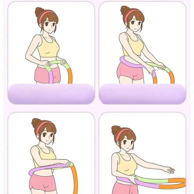 Weighted Fitness Hoop Sports Entertainment Fitness Circle Beginners Abs Abdomen Equipment Accessories for Home Men Women 5