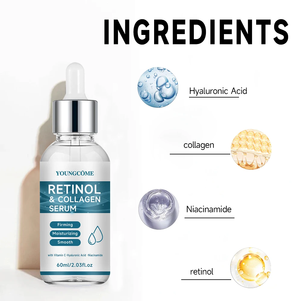 Retinol Serum Anti Wrinkle Face Firm Lifting Anti-Aging & Wrinkle Pore Shrink Moisturizing Collagen Facial Serum Skin Care 3
