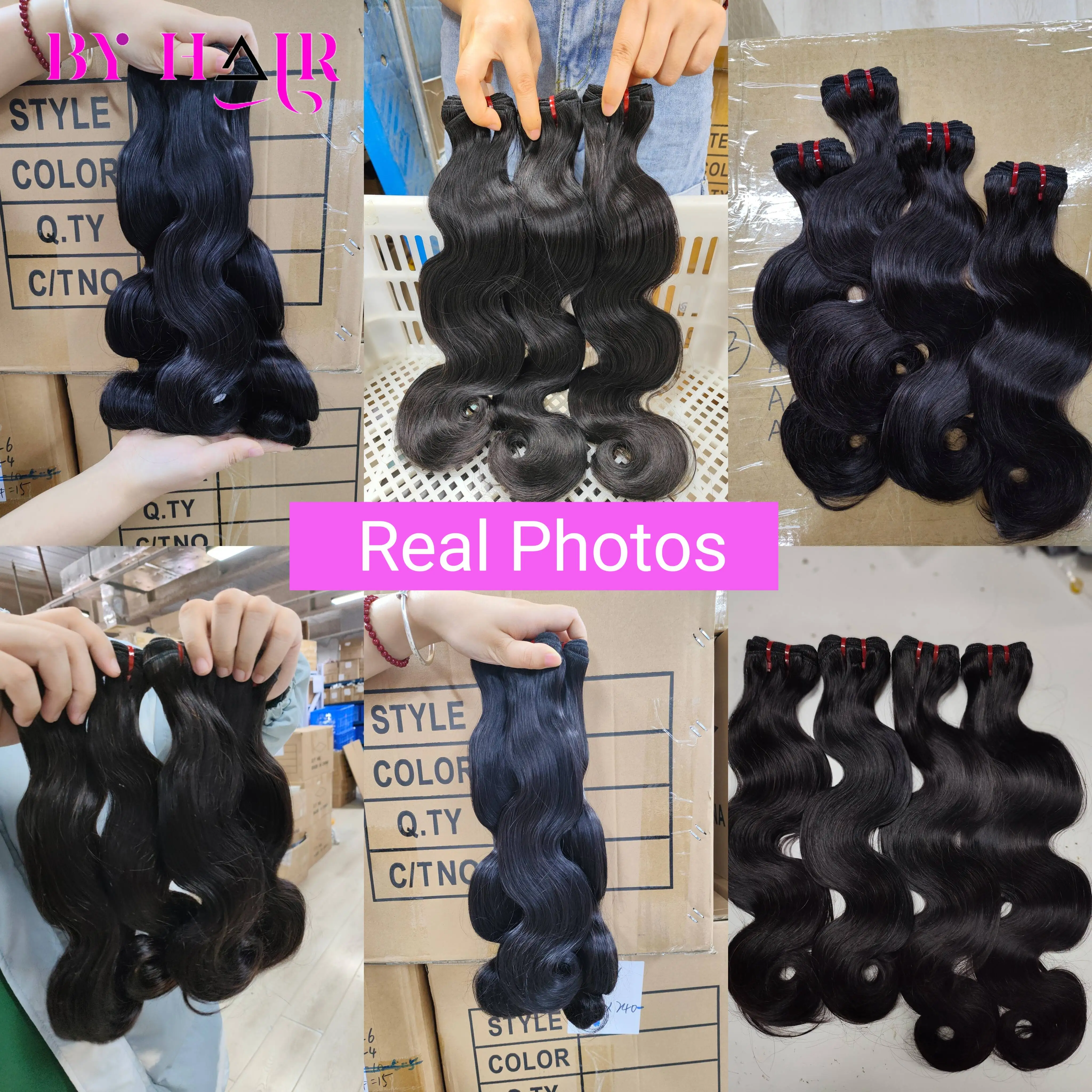 15A Super Double Drawn Virgin Body Wave Bundles Raw Human Hair Bundles Vietnamese Hair Thick Human Unprocessed Hair Extensions 3