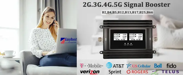 Cell Phone Booster For House For Home, Office Basement Multi