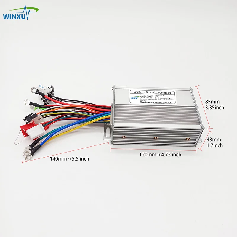 48V 60V 64V 450W 25A Ebike Brushlees Dual Mode Drive Speed Controller For E-bike Electric Bicycle Scooter Factory electric scooter controller