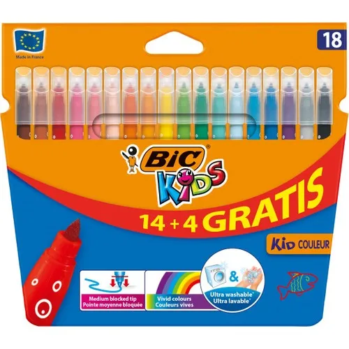 Kids Couleur (Ultra Lavabile) Pennarelli 14 + 4 Colori Plumones Posca Cadores Pen Colores Caneta Rotuladores