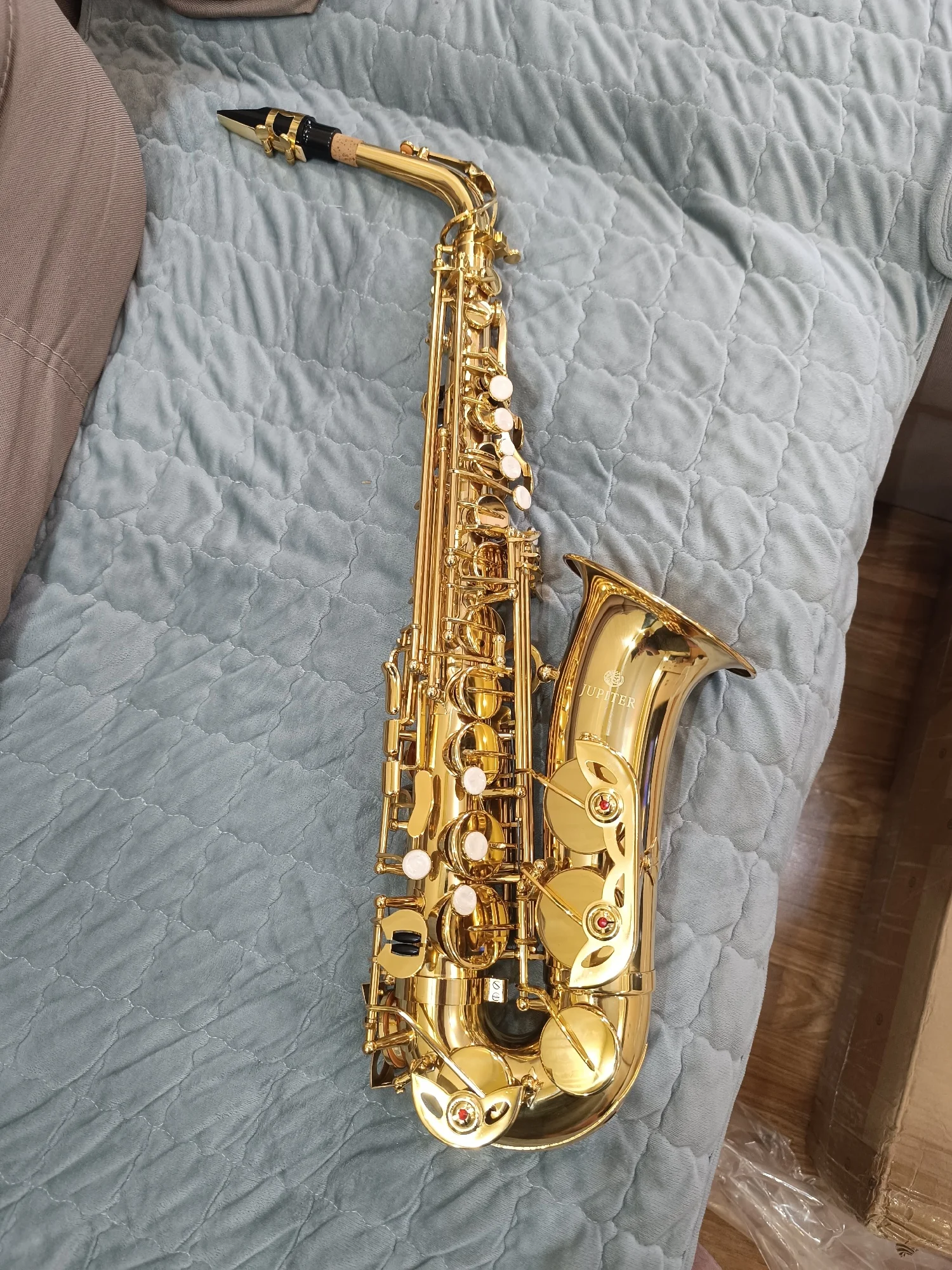 Jupiter JAS-767GL Alto Eb Tune Saxophone New Arrival Brass Gold Lacquer Music Instrument E-flat Sax With Case Accessories photo review