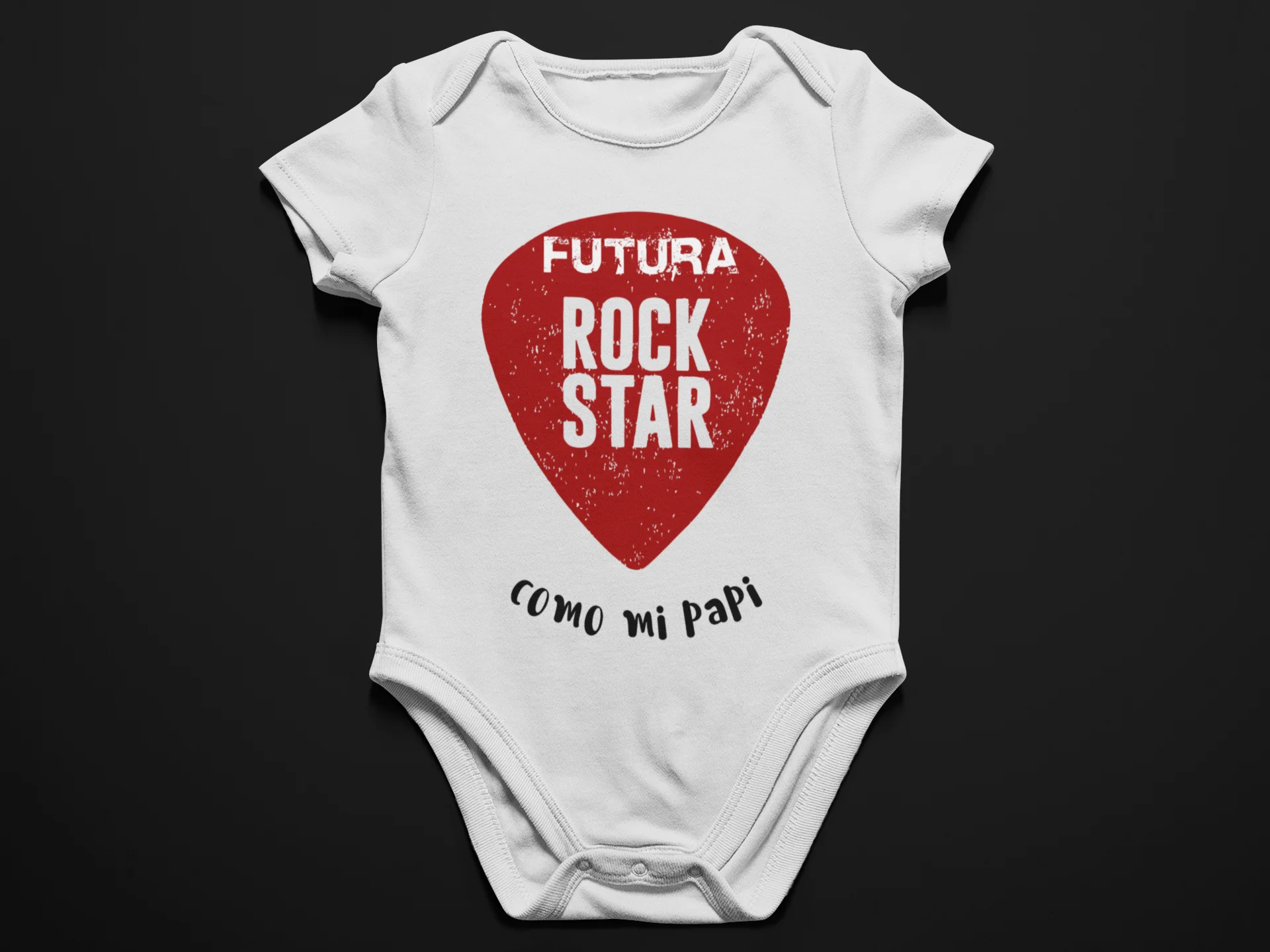 Baby Body Future Rock Star Come Papà-Rock And Roll - 100% Cotone-Spedizione Veloce