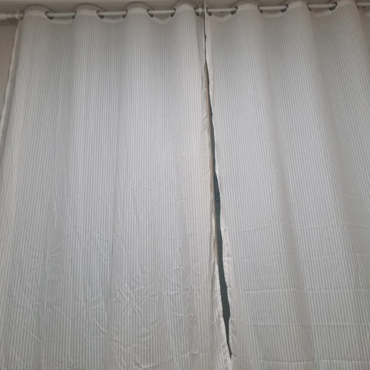 Striped Vertical Privacy Sheer Tulle for Windows Transparent Chiffon White Tulle Blinds Style Curtains photo review