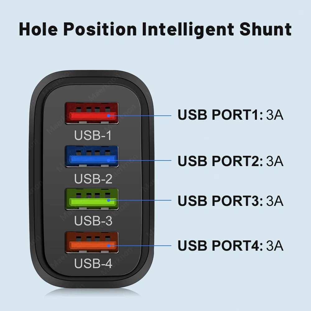 Achetez en gros Chargeur Mural Usb 4 Ports, 40w, Chargeurs Usb