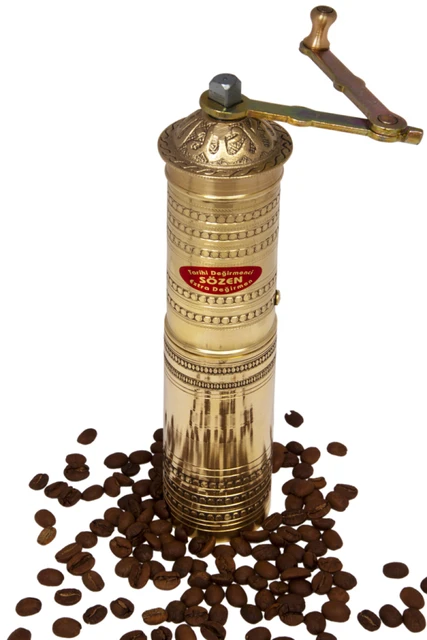 Turkish Copper Sozen Coffee Grinder Spice Grinder Hand Mill Traditional  Handmade 23 CM Kitchenware Gift Decorative