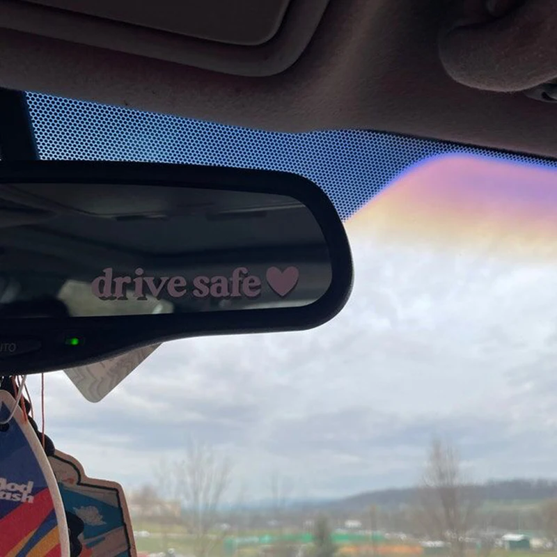 Drive Safe Tips Waterproof Vinyl Car Stickers – Personalized Decorative Auto Accessories