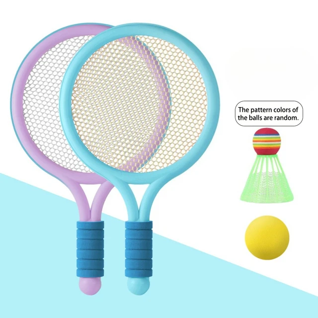 2 Rackets + 2 Balls Beginner Badminton Racket Set, Suitable for Parent-Child Sports Toy, Sports Game, Monochrome And Two-Color 4