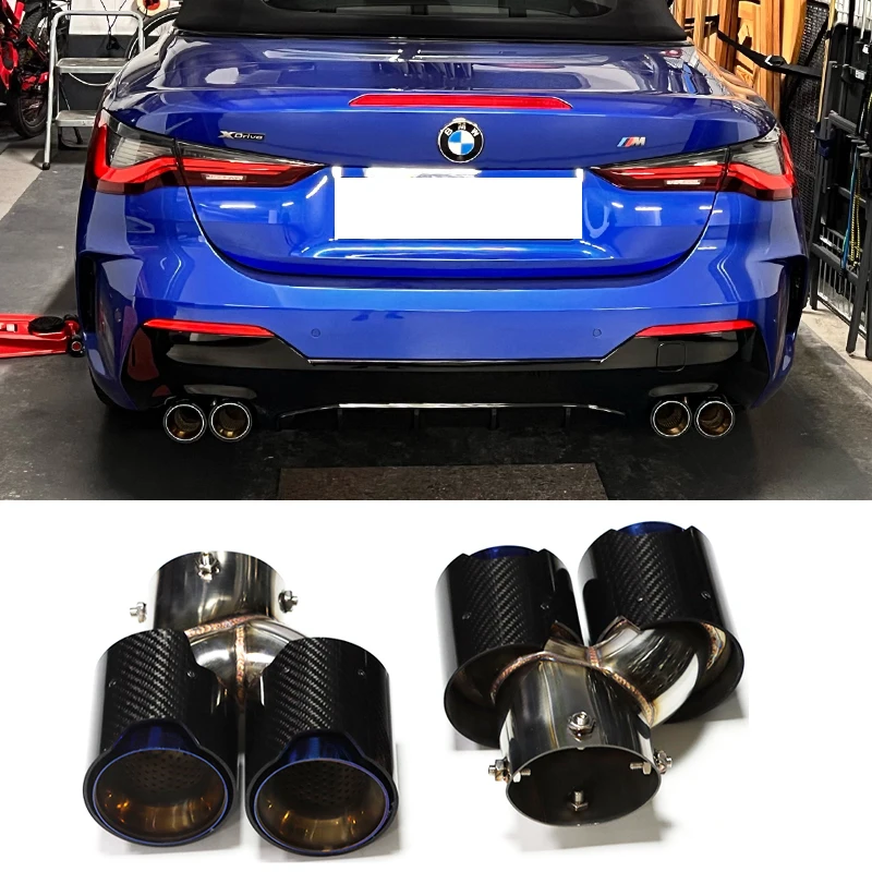 QuadCarExhaustForBMWG42M240iCarbonFiberExhaustTipForBMWG22