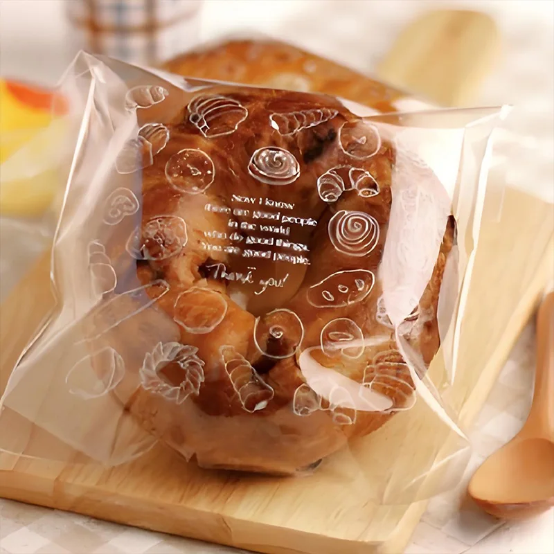 Clear Resealable Bakery Bags for Fresh Baked Goods