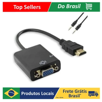 Adaptador de Vídeo HDMI para VGA GT-HDMIVGA com Cabo