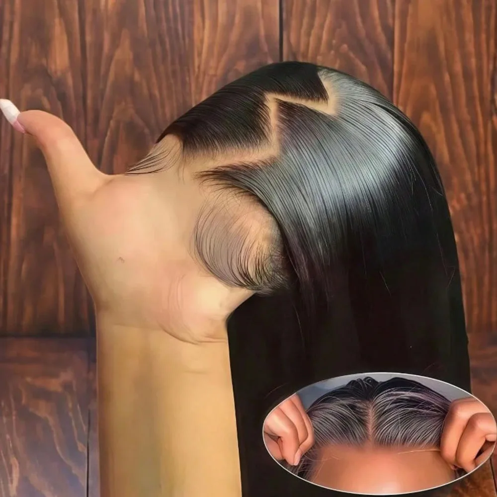 40 Polegada em linha reta hunan perucas de cabelo 13x4 13x6 gluless hd perucas frontais do laço transparente 5x5 em linha reta frente do laço perucas de cabelo humano