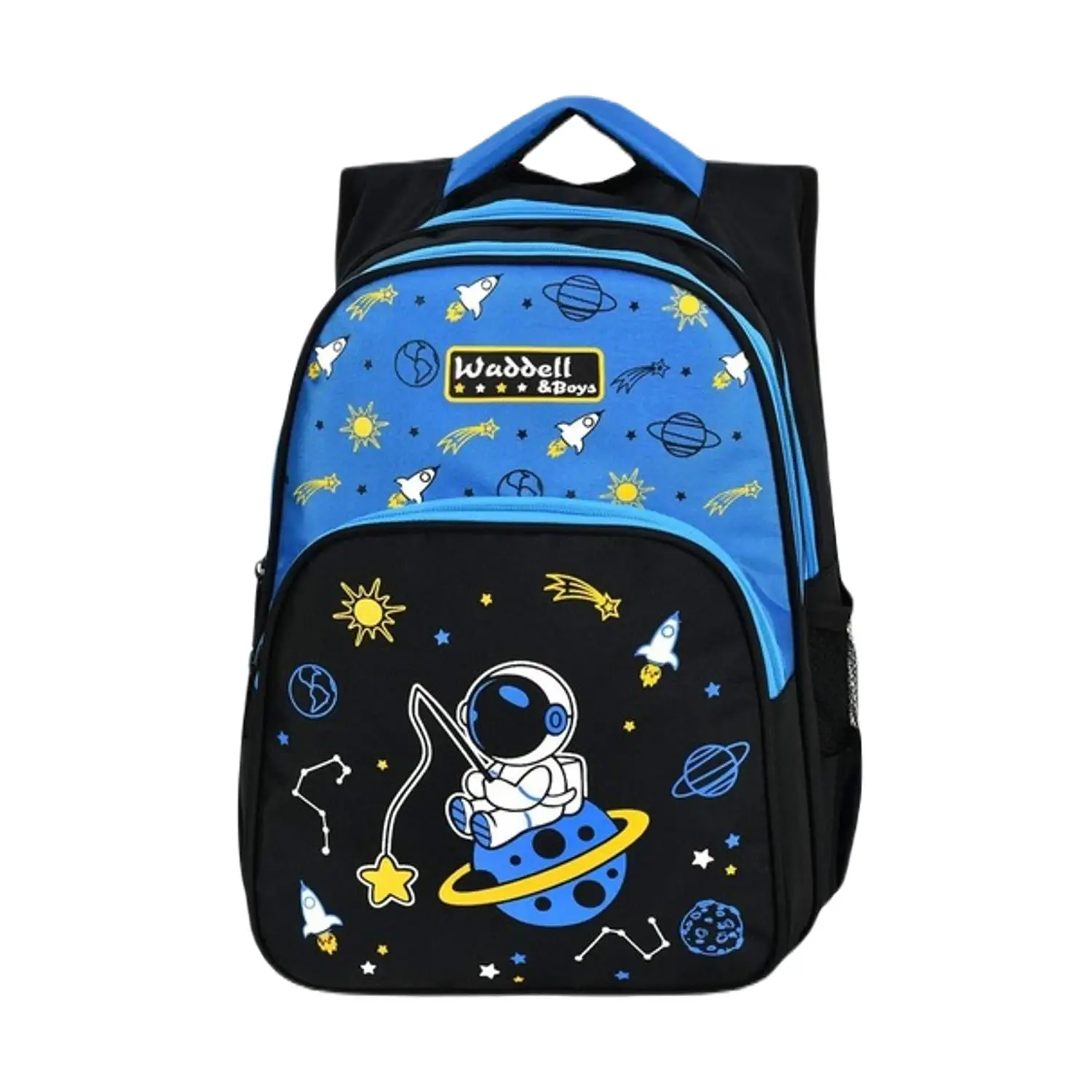 Waddell Astronaut Pattern Kids Backpack and Lunch Box, Backpack Waterproof Package Student School Stationery, High Quality Brand
