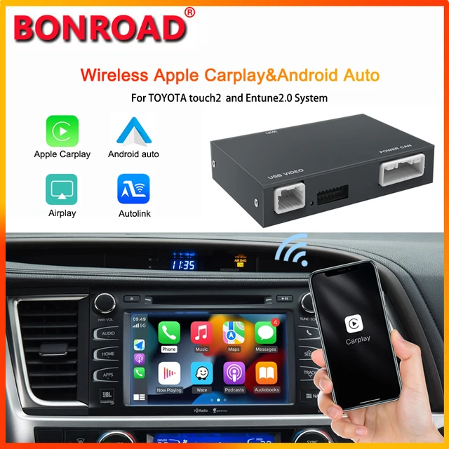 Wireless Apple Carplay Car Android Auto Adaptor For Toyota  Tundra/highlander/rav4/tacoma/camry/corolla/avalon/prius/ch-r/sienna - Car  Ai Box - AliExpress