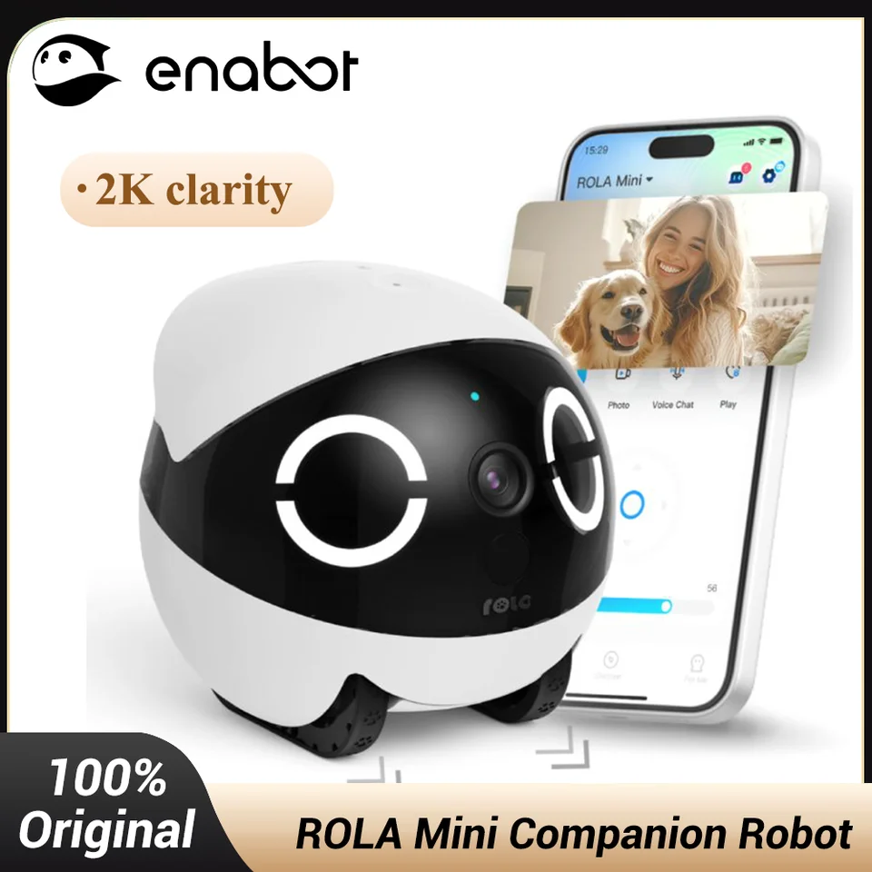 Enabot ROLA Mini Pet Companion Robot 2K Camera Intelligent