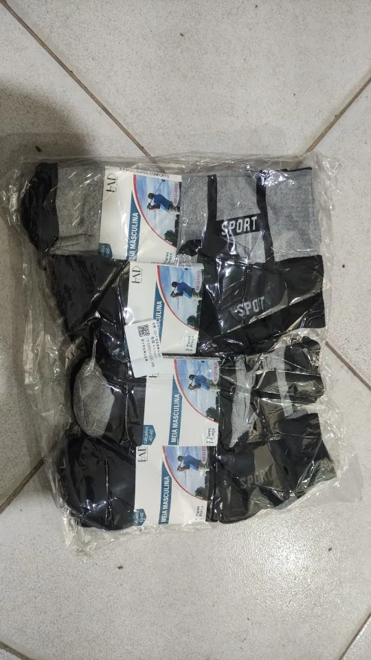 12 pares,Brasil,meias masculino,meia masculina,meia antiderrapante,meia de compressão ,meia anti derrapante,meia corrida (cópia) photo review