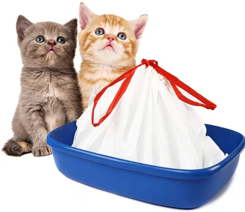 

Большие вкладыши для кошачьего туалета с затягивающими шнурками, устойчивые к царапинам сумки