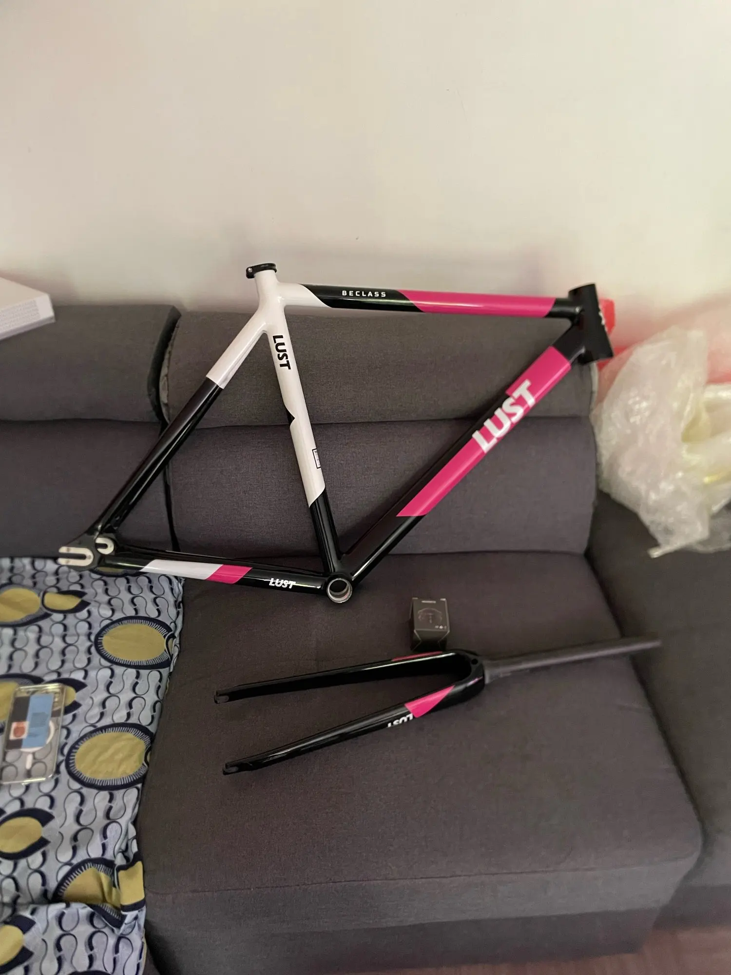 Lexon Quadro de Bicicleta de Carbono Full, Fixed Gear Frameset