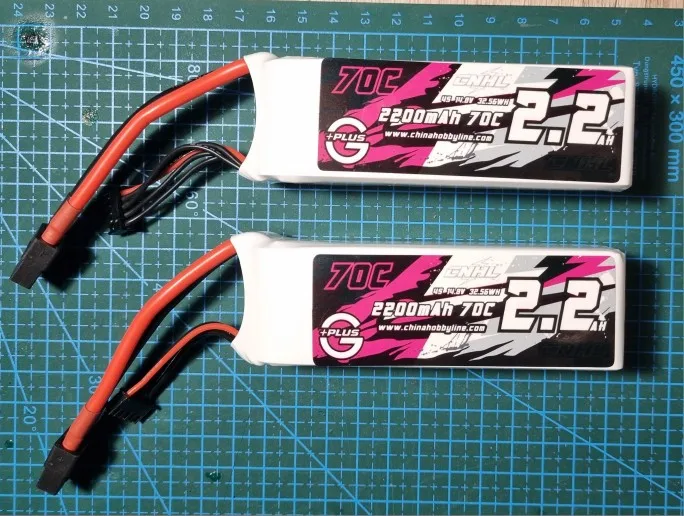 2pcs CNHL 4S 14.8V 2200mAh Lipo Battery 30C 40C 70C With XT60 T Dean Plug For RC Airplane Car FPV Helicopter Drone Quadcopter photo review