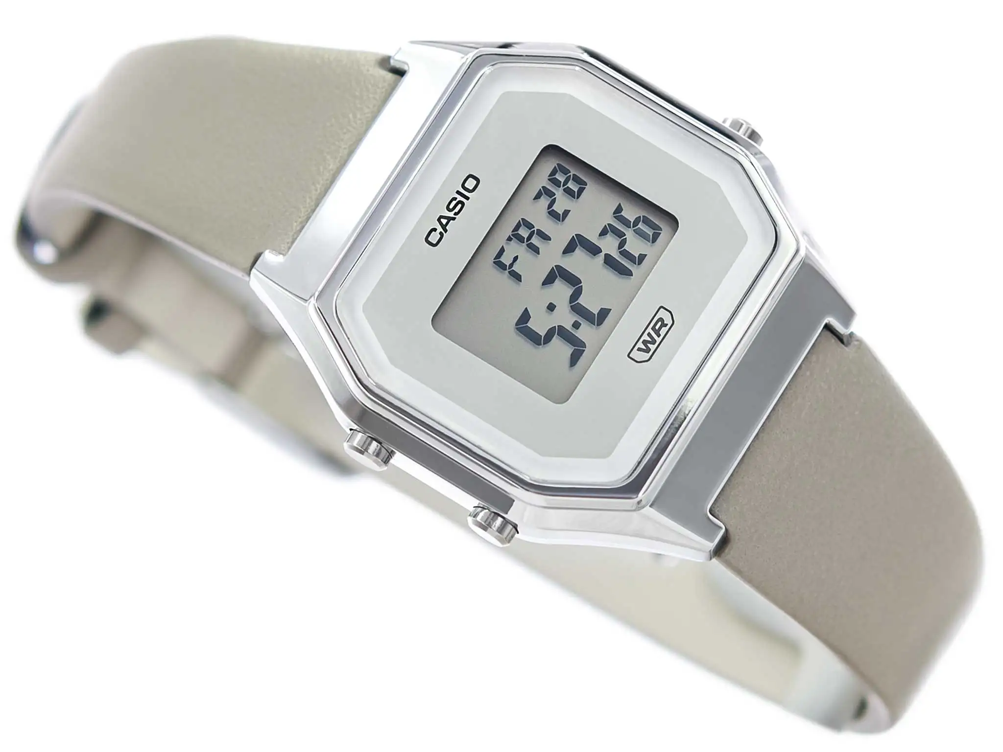 Cinturino In Pelle A Led Con Luce Cronometro Vintage Iconic Casio Tiffany La680Wel-8E Da Donna