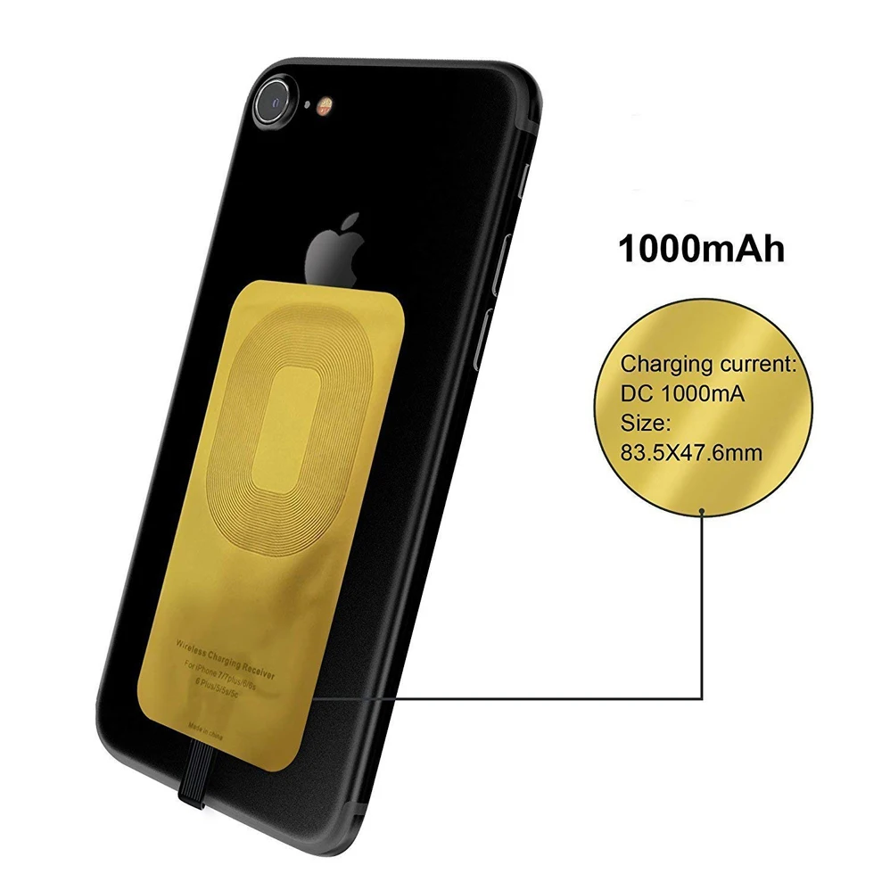 Wireless Charging Receiver Coil Type C Micro USB Universal For Samsung Redmi Note iPhone 5S 6 7 SE Android
