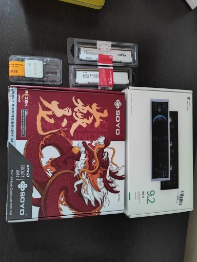 SOYO AMD B550M Gaming Motherboard AM4 Socket Supports AMD Ryzen 3000/4000/5000 Series Processors PCIe 4.0 x16 SATA 3.0 M.2 NVME photo review