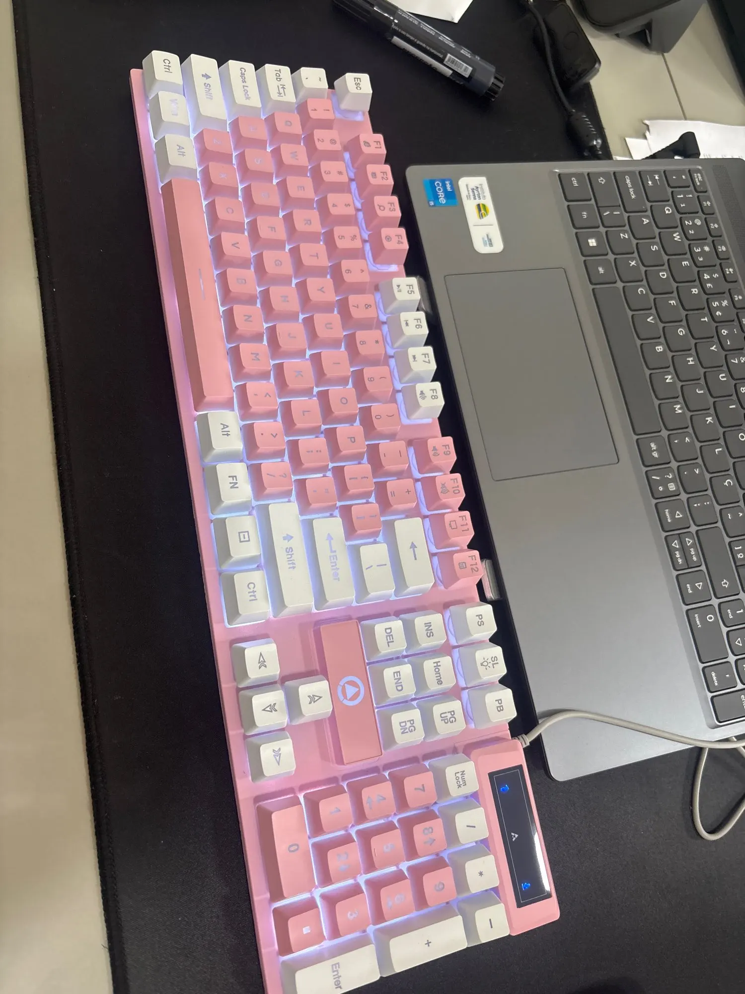 YINDIAO K500 Wired Low Profile Keyboard with Numpad photo review