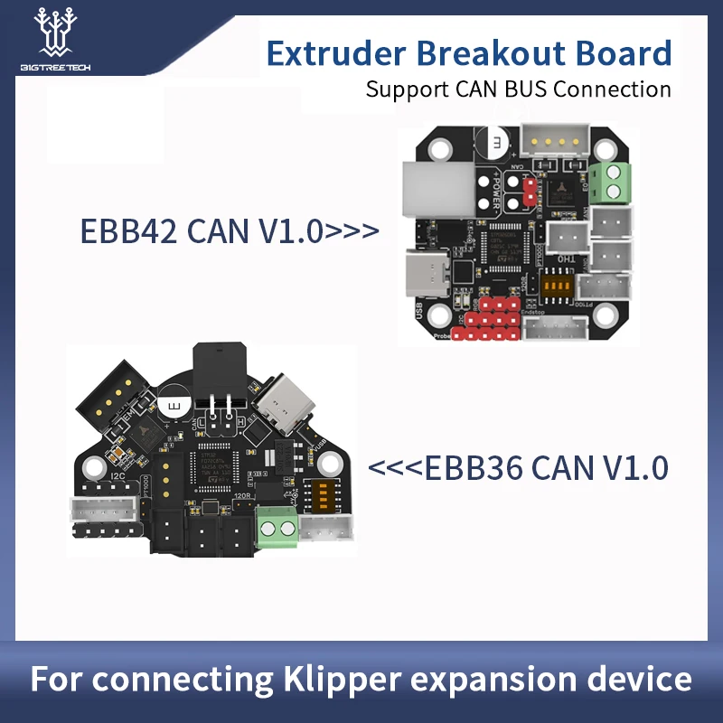BIGTREETECH EBB36 EBB42 CAN V1.0 плата поддержка Canbus PT100 для Klipper Hotend HeadTool 36 stepper motor Ender3
