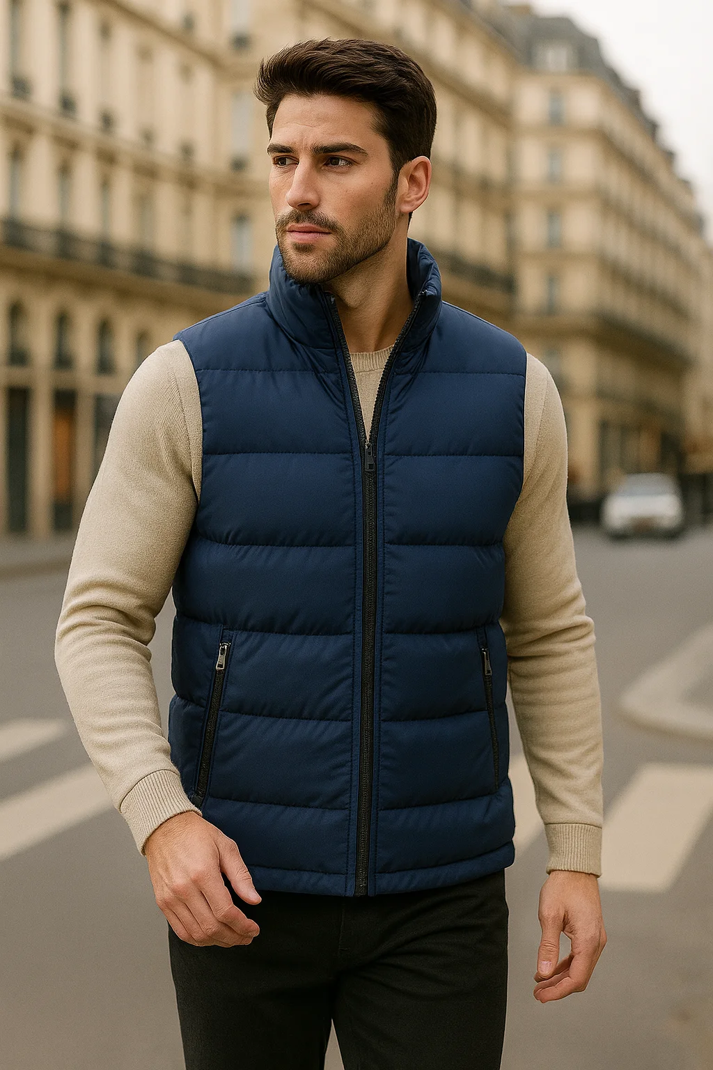 Waterproof Cotton Sleeveless Vest for Men Autumn Winter