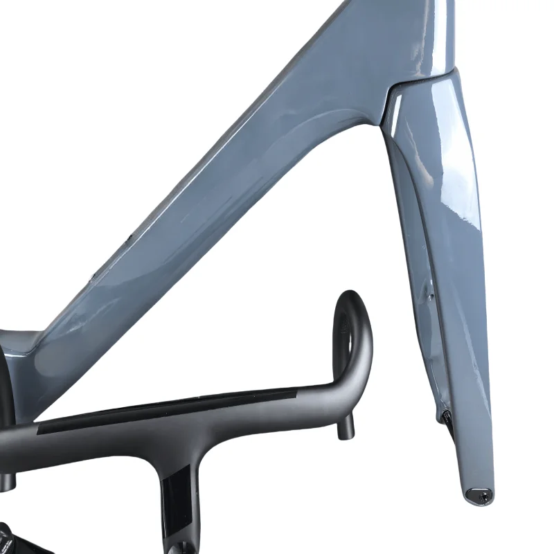 Bicycle Ostro VAM frameset new T1000 carbon fiber road handlebar disc brake aerodynamic frame