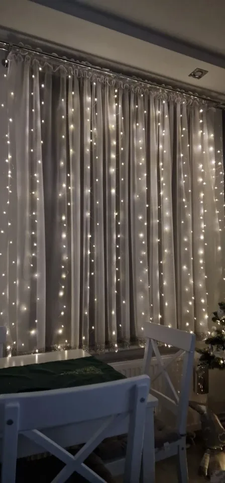 3x3/4x3/6x3m LED Curtain String Lights Christmas Garland Fairy Light Festoon Led Light Wedding Home Bedroom Decoration Lighting