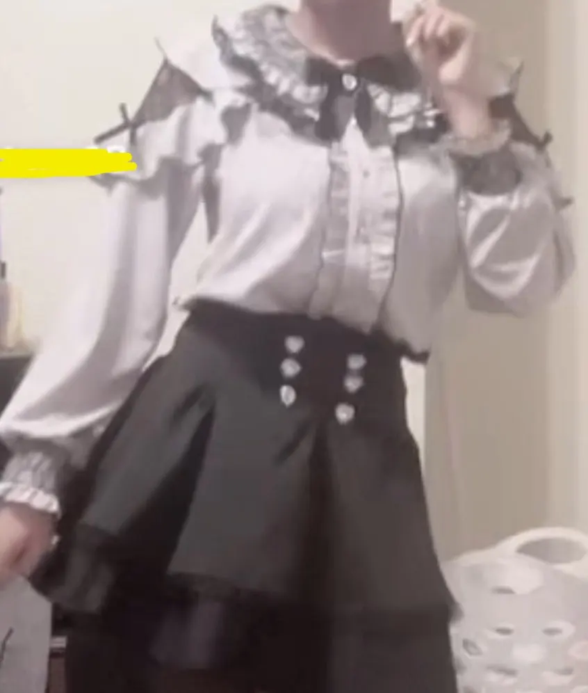 Long Sleeve Blouse – Jirai Kei Aesthetic photo review
