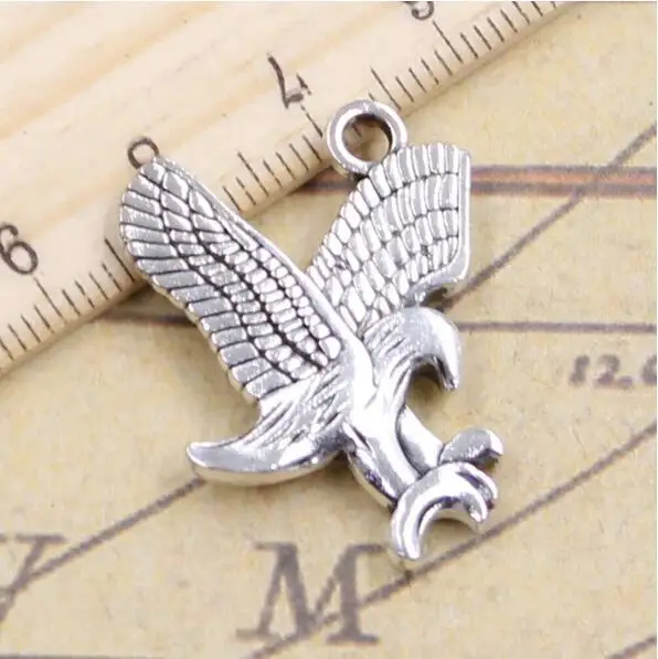 

15pcs 29x24mm Tibetan Silver Charms Eagle Hunting Handmade Craft Pendant EF3902