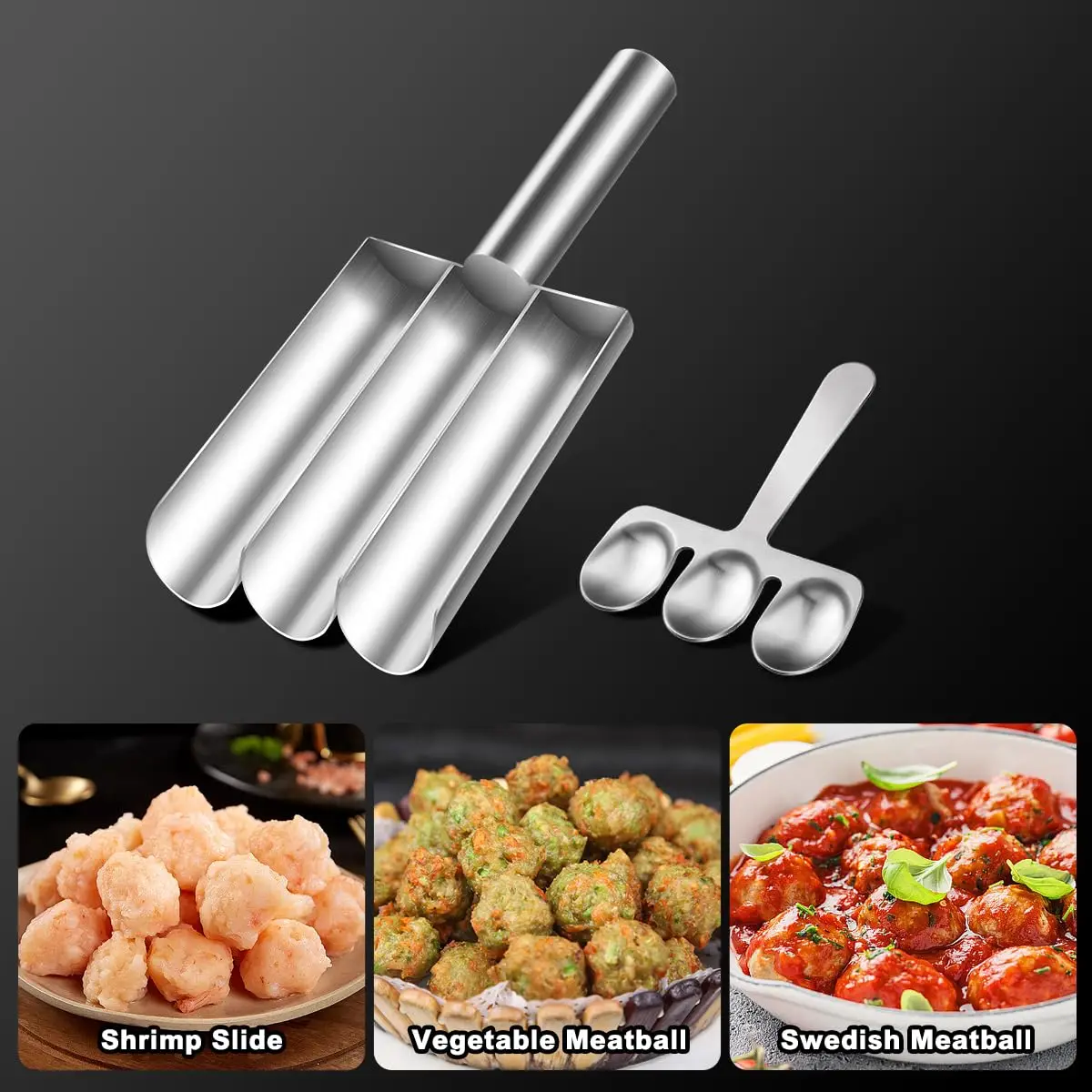 Macchina Per Polpette In Silicone Antiaderente | Paletta Per Polpette Di Carne, Pesce E Verdure | Stampo Rotondo Facile Da Pulire | Utensile Da Cucina Salvaspazio