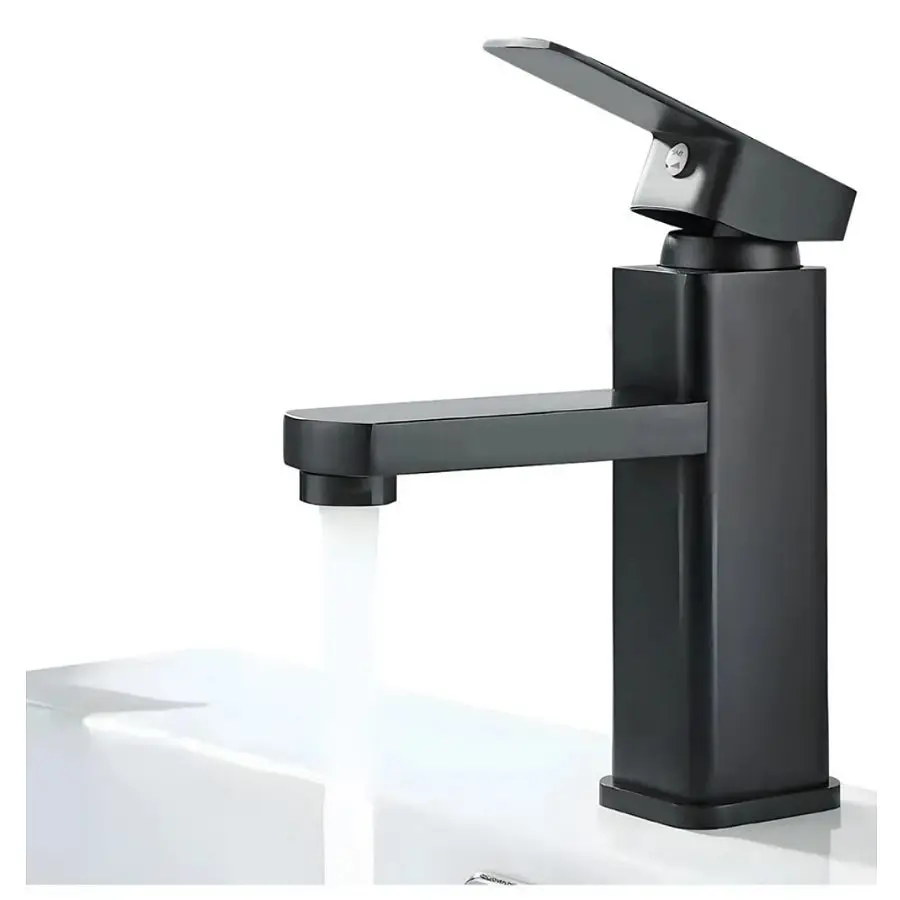 Grifo de Lavabo para Baño y Cocina, Llave Mezcladora Moderna Mate de Baño