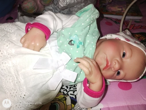 19Inch Already Painted Reborn Doll Kit Levi Awake 3D Painted Skin High Quality Unassembled Handmade Reborn Baby Doll Parts photo review