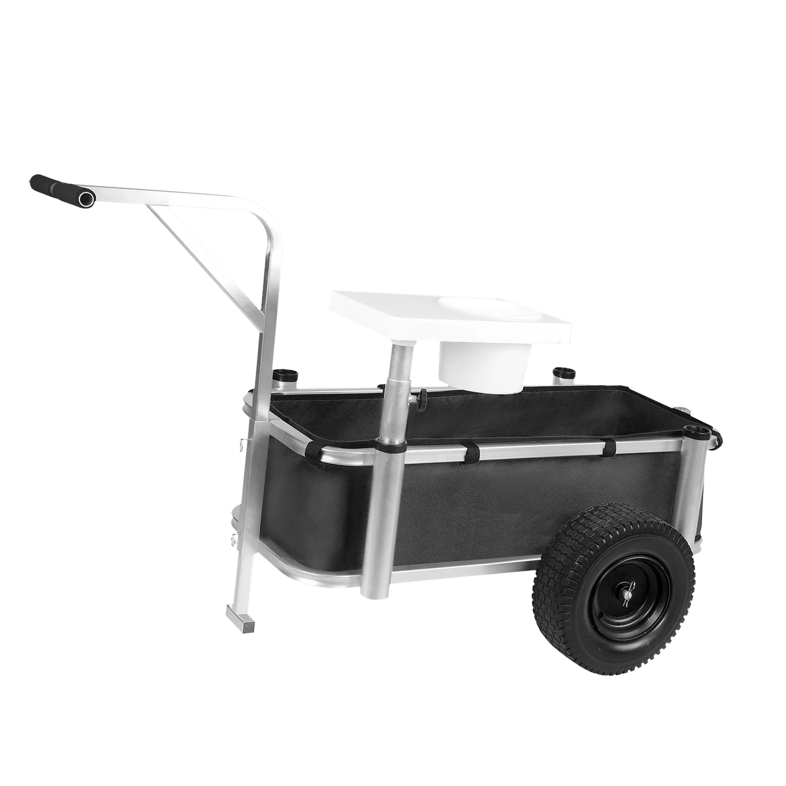 Beach Fishing Cart Outdoor Fishing Rolling Rugged Wheels Wagon Withtwo  Wheels, Beach Cart With 3 Rod Holes For Fishing, Camping - Kitchen Islands  & Trolleys - AliExpress