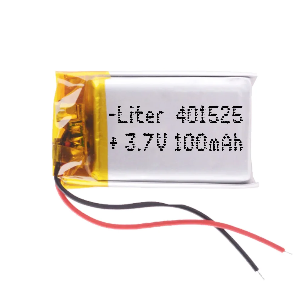 3.7V 100Mah 0.37Wh 1S 5C Liter Energy Battery 401525 Batteria Per Elettronica Ricaricabile Telefono Portatile Video Mp3 Mp4 Led Light Gps-Non Adatto P