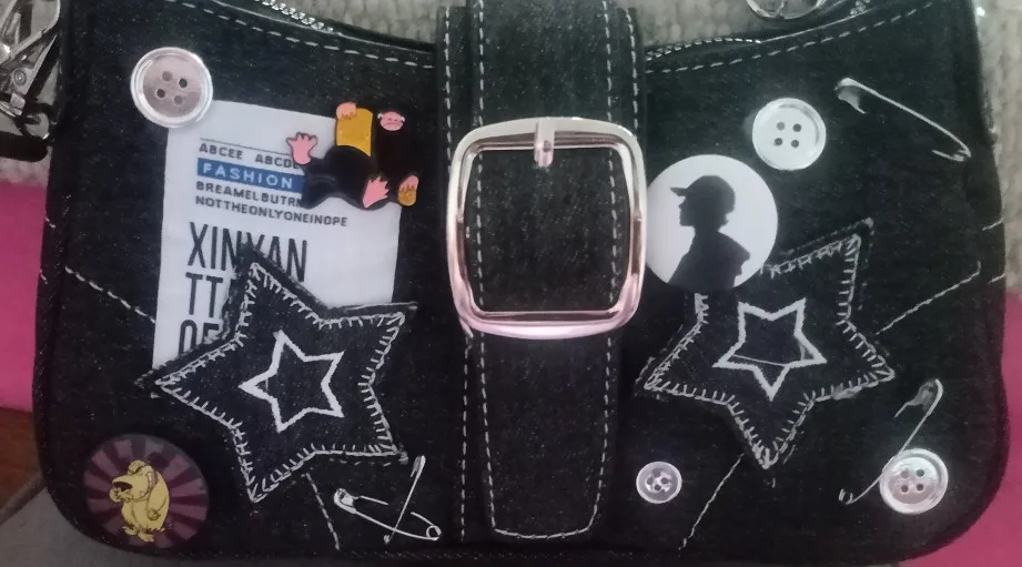 Retro Grunge Bag, customer photo