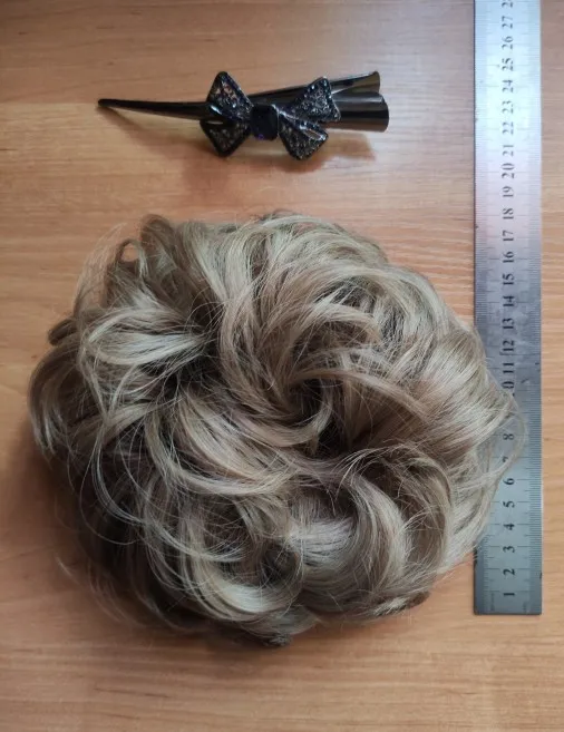Synthetic Fake Hair Bun For Women - Elastic Fake Messy Bun Hair Piece