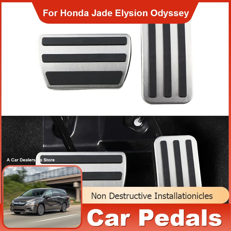 

for Honda Jade Elysion Odyssey 2014 2015 2016 2017 2018 Car Accessories Accelerator Fuel Brake Pedal Foot Rest Pedals Pad Cover