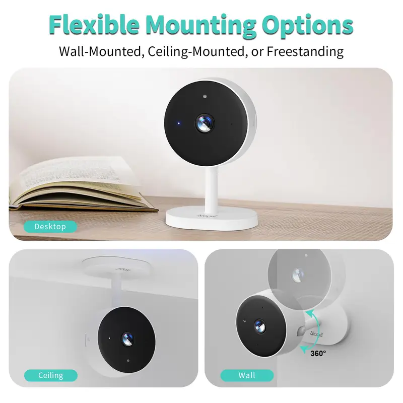 Smart 3MP HD Indoor Home Security Camera for Baby/Elder/Pet/Nanny,With Real-time APP Alert,2-Way Audio,Human body detection - Image 6