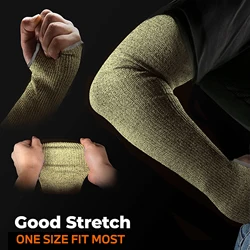 Kevlar Anti - Cut Aramid Fiber Protective Sleeves, 44cm, Heat Resistant (DD - 0445B - 1 Pair)