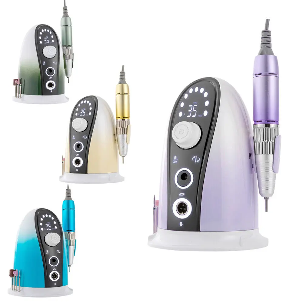 35000RPM Nail Drill Machine Professional Electric Nail File Milling Cutter Nail Art Tools Manicure Pedicure Polishing Shape Set professional jewelry polishing tool accessory steel burnisher for gold silver platinum jewelry making repairing tool for jeweler